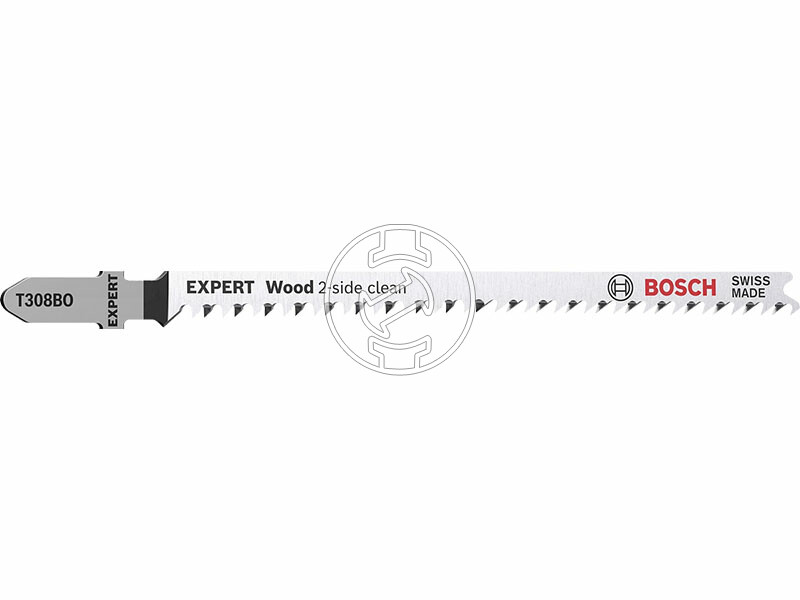 EXPERT T 308 BO Wood 2-side clean szúrófűrészlap, Anyagvastagság: 5-50 mm (íves), Méret: 117 mm, Fo