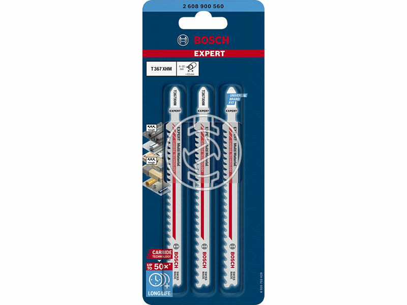 EXPERT T 367 XHM Multi material keményfém fogazású szúrófűrészlap, Anyagvastagság: 4-65 mm, Méret: