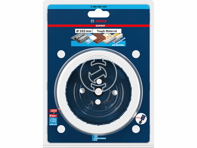 EXPERT Tough Material keményfémfogú körkivágó, 102 mm , 102 x 60 mm