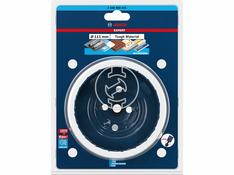 EXPERT Tough Material keményfémfogú körkivágó, 111 mm , 111 x 60 mm