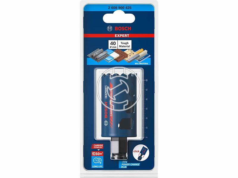 EXPERT Tough Material keményfémfogú körkivágó, 40 mm , 40 x 60 mm