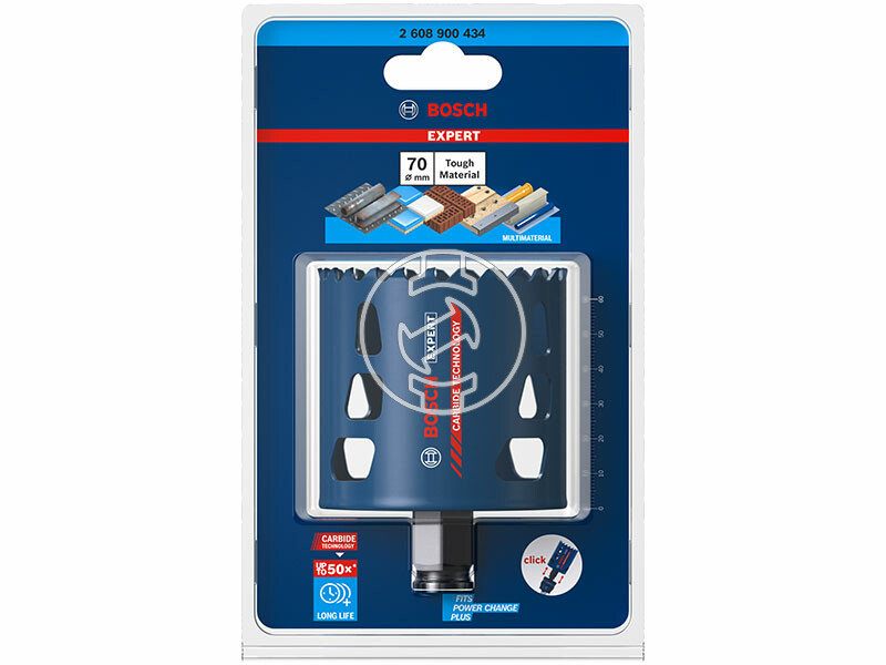 EXPERT Tough Material keményfémfogú körkivágó, 70 mm , 70 x 60 mm