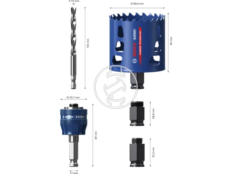 Kép: EXPERT Tough Material Korkivago kezdokeszlet 68 mm.webp