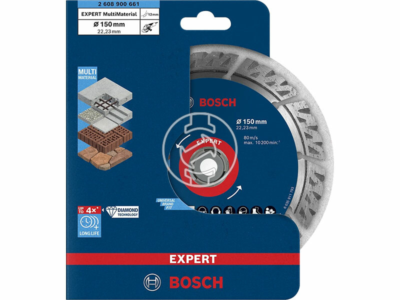 EXPERT Universal gyémánt vágótárcsa, 150 x 2,4 mm, 22,23 mm