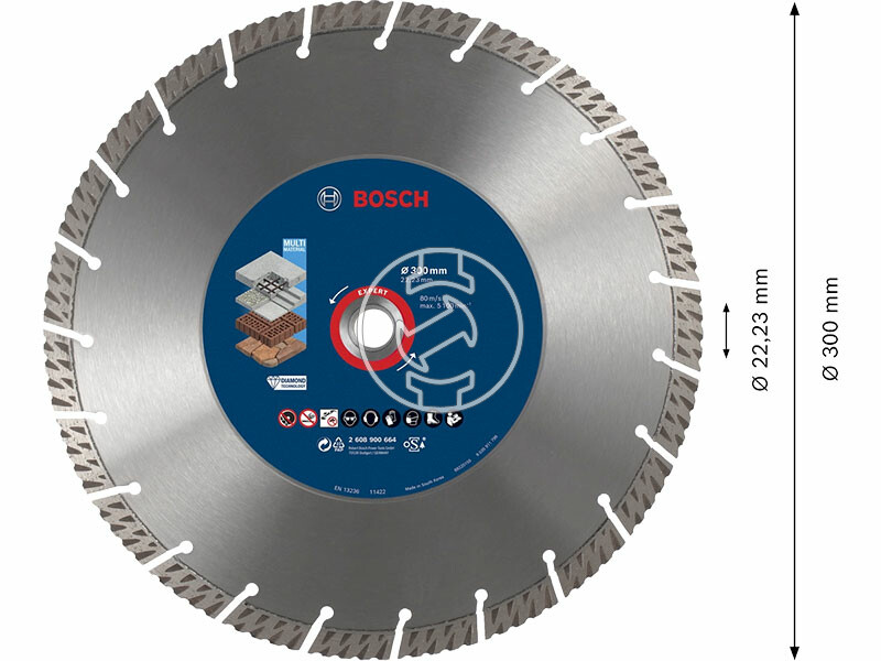 EXPERT Universal gyémánt vágótárcsa, 300 x 2,8 mm, 22,23 mm