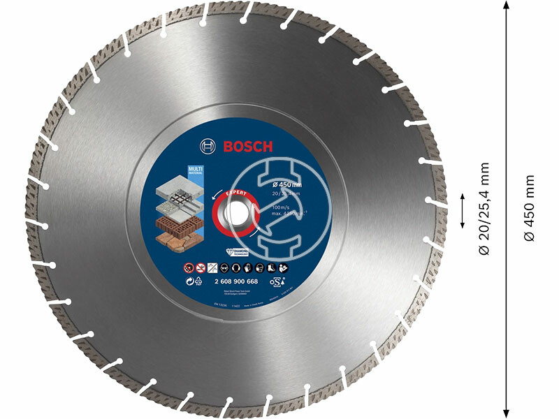 EXPERT Universal gyémánt vágótárcsa, 450 x 3,3 mm, 25,4 mm