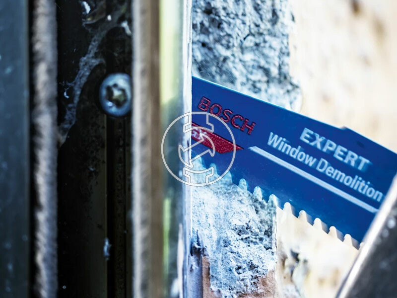 EXPERT S956 DHM Window Demolition keményfém fogazású szablyafűrészlap, 1 db, Anyagvastagság: <80 mm