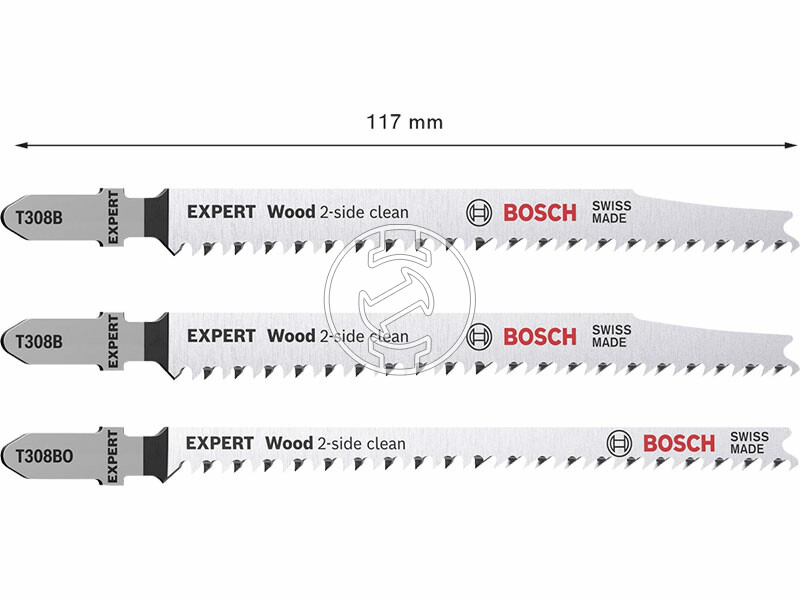 EXPERT Wood 2-side clean szett, 3 db, 2x T 308 B, T 308 BO