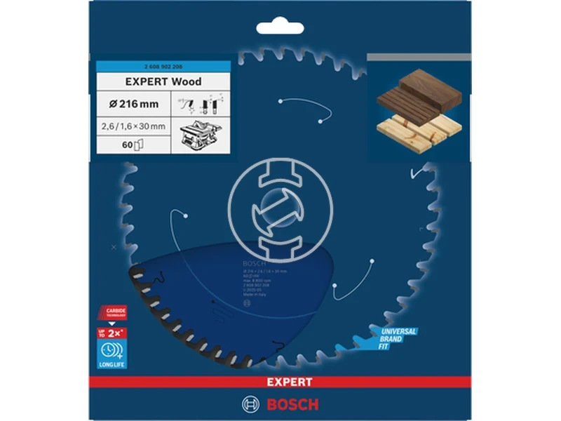 Kép: EXPERT Wood Korfureszlap 216x30x2.61.6x60T.webp