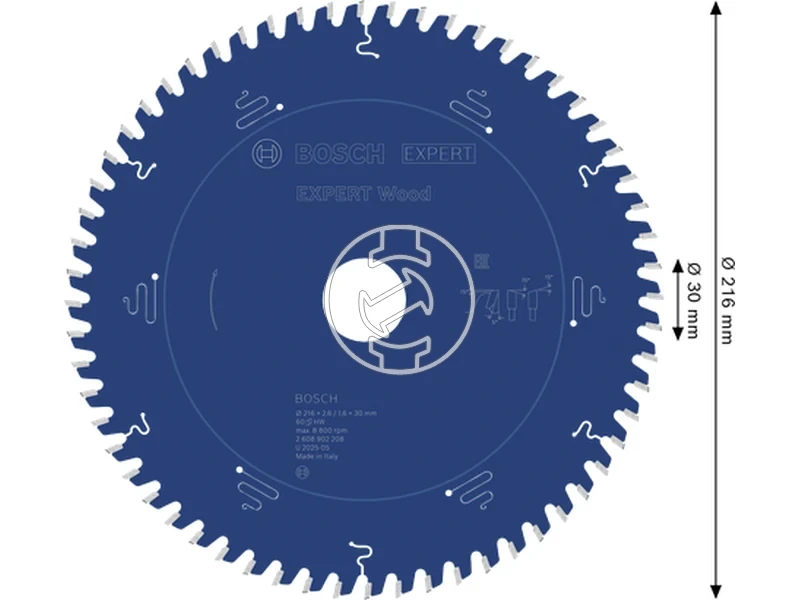 Kép: EXPERT Wood Korfureszlap 216x30x2.61.6x60T.webp