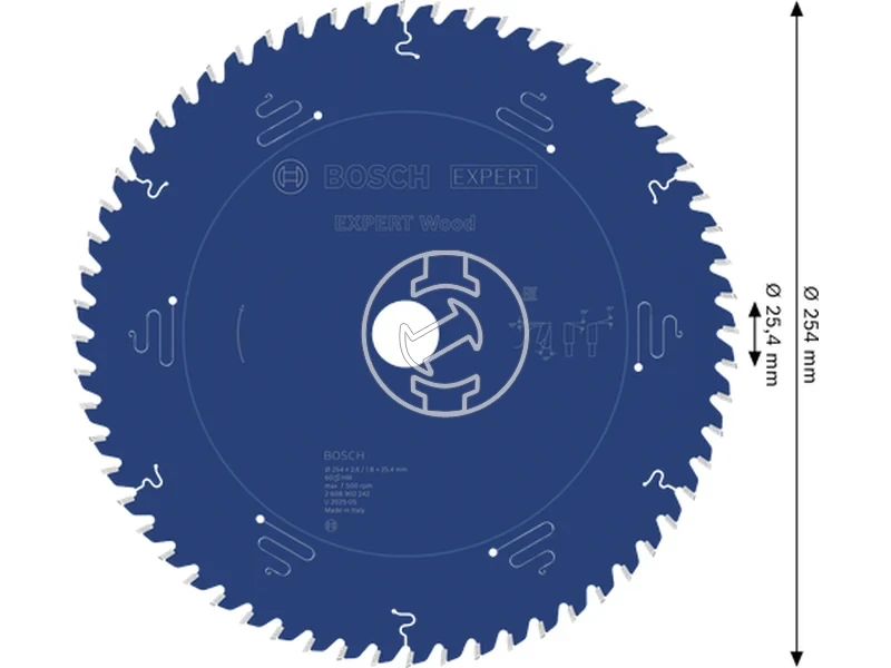 Kép: EXPERT Wood Korfureszlap 254x25.4x2.61.8x60T.webp