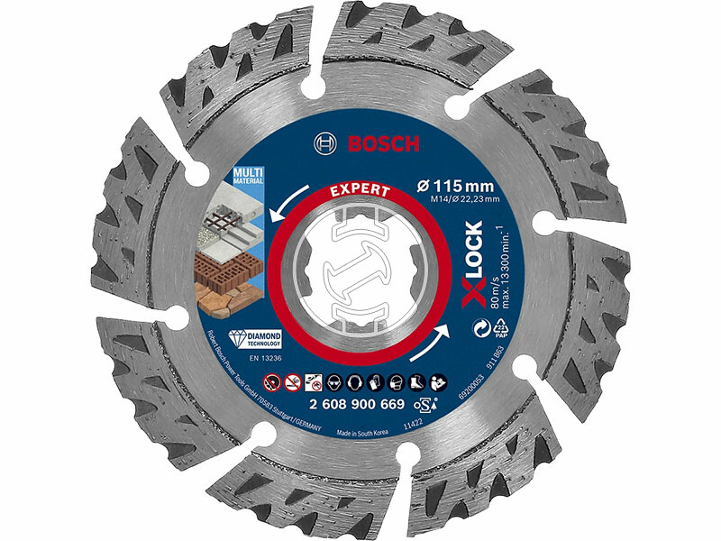 EXPERT X-LOCK Gyémánt vágótárcsa Best for Universal, 115 x 22,23 x 2,2 x 12 mm, X-LOCK