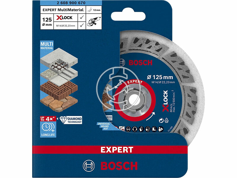 EXPERT X-LOCK Gyémánt vágótárcsa Best for Universal, 125 x 22,23 x 2,2 x 12 mm, X-LOCK