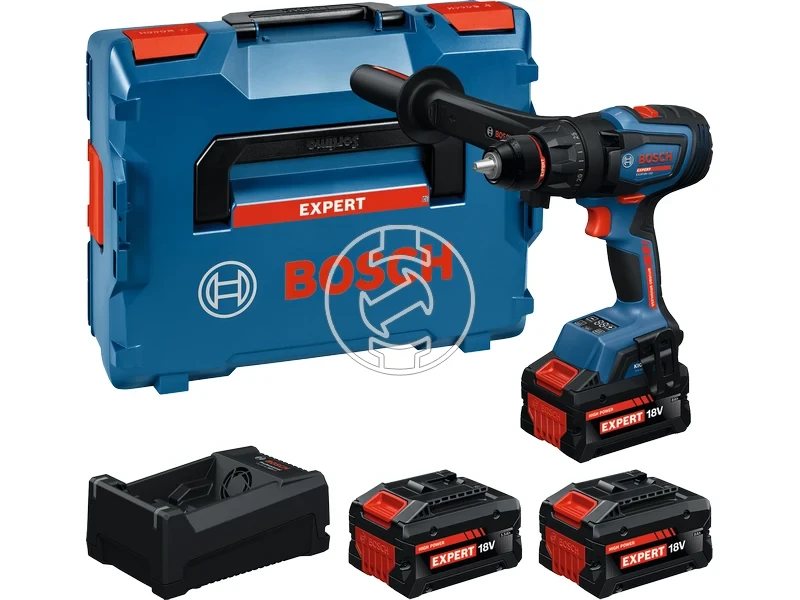 Kép: EXSR18V-150 akkus furo-csavarozo EXBA 2x80 Ah akkuval EXBA 1x55 Ah akkuval GAL 12V18V-80 toltovel L-Boxx-ban.webp