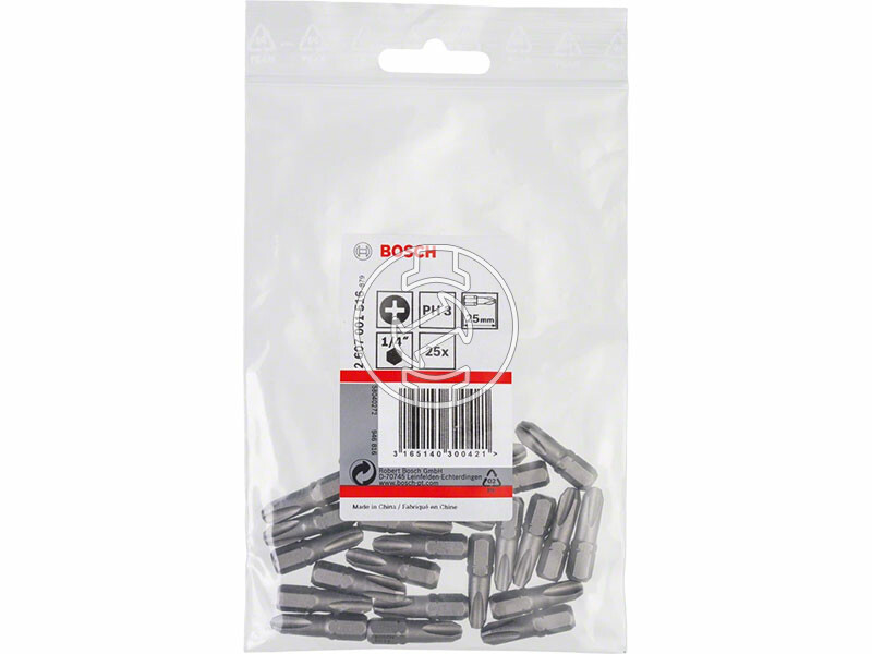 Extra kemény csavarbit PH3, 25 mm