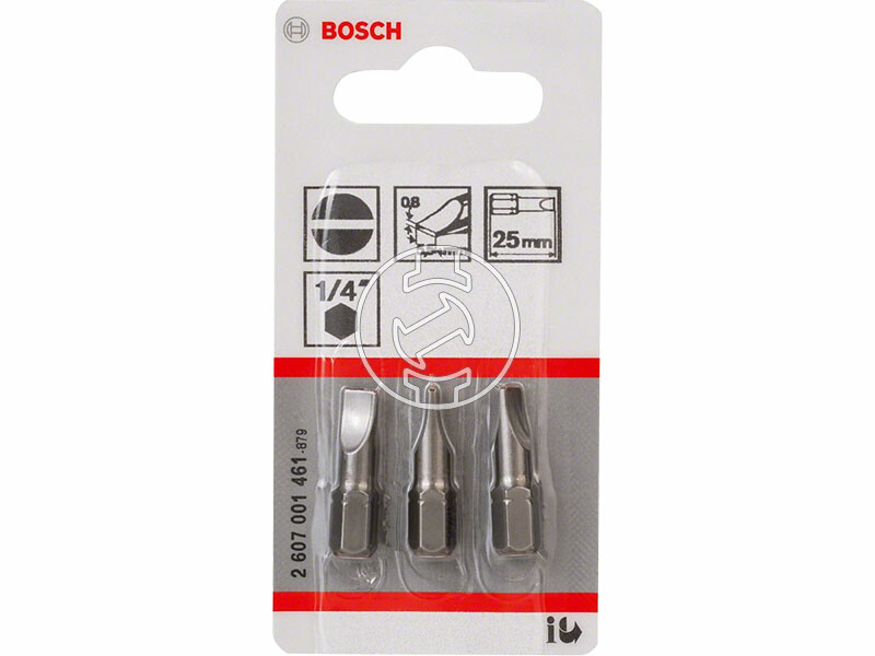 Extra kemény csavarbit S0,8 x 5,5, 25 mm, 3 db