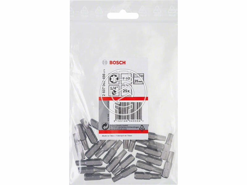 Extra kemény csavarbit T27, 25 mm