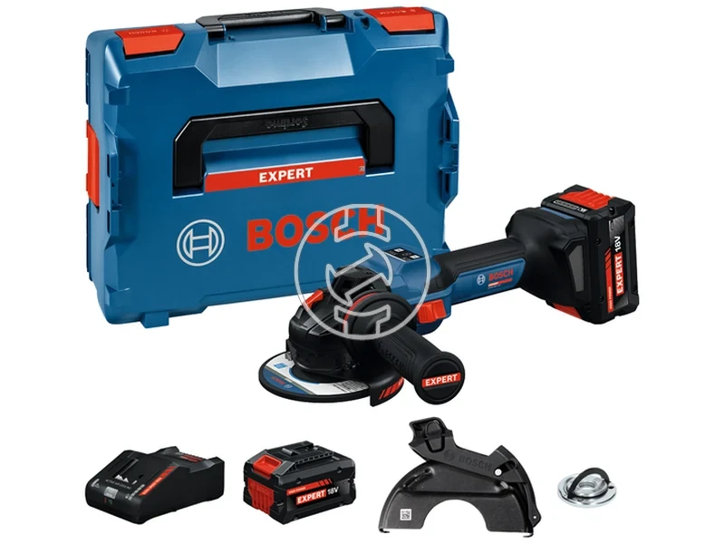 Kép: EXWS18V-15S akkus sarokcsiszolo 125mm 2xEXBA18V-80 akkuval EXAL18V-160 toltovel L-Boxx-ban.webp