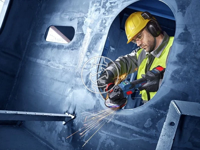 Kép: EXWS18V-15S akkus sarokcsiszolo 125mm 2xEXBA18V-80 akkuval EXAL18V-160 toltovel L-Boxx-ban.webp