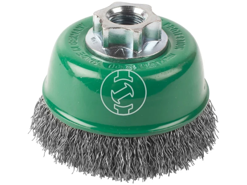 Kép: Fazekkefe hullamos Inox035 M14 65x20 - 1db.webp