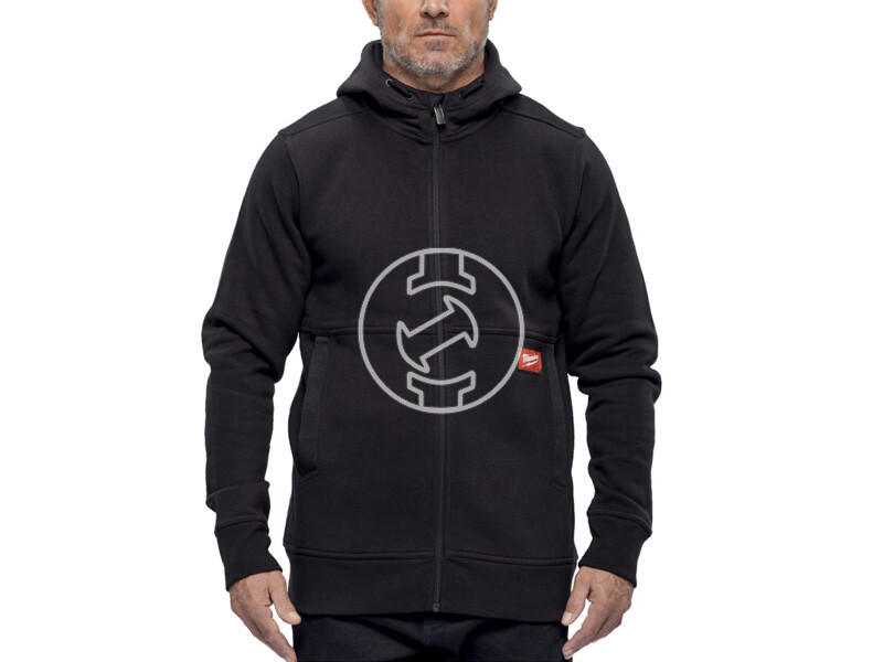 Milwaukee GRIDIRON fekete kapucnis pulóver XXL