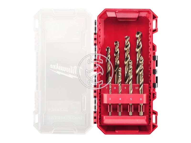 Milwaukee Red Cobalt 8 részes hSS-G fémfúró készlet