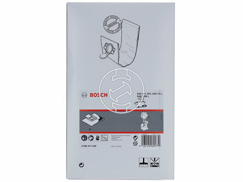 Filc porzsák GAS 15 L-hez, 5 db