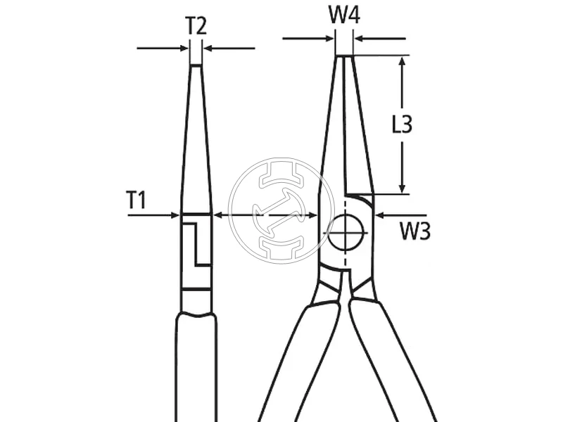 Kép: FLAT NOSE ASSEMBLY PLIERS.webp