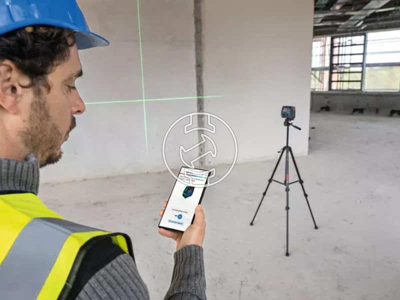 Bosch GCL 12V-50-22 CG pont- és vonallézer RM20 + AA1 + 4x1.5V LR6 AA