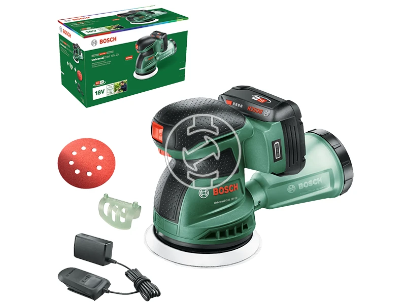 Bosch UniversalOrbit 18V-20 akkus excentercsiszoló 1x2Ah, AL18V20