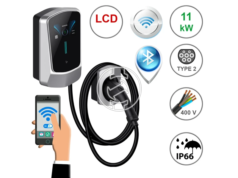 Mastroweld Q6 elektromos autó töltő 11.0 kW, Type2