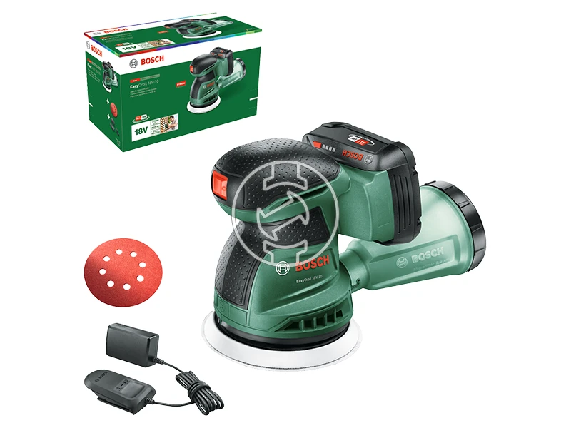 Bosch EasyOrbit 18V-10 akkus excentercsiszoló 1x2Ah, AL18V20