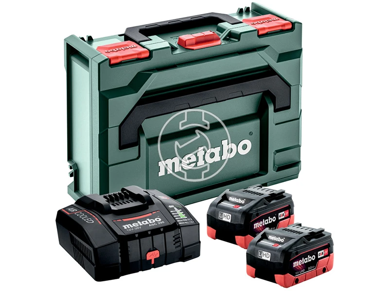 Metabo Basic-Set akkumulátor és töltő szett 2 x LiHD 8.0 Ah ASC 290 +mB