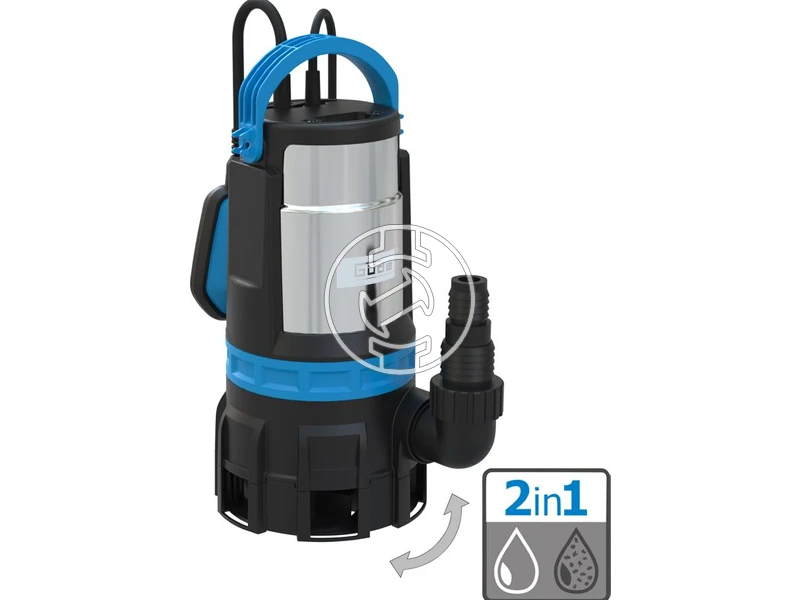 Güde GS 750.1 2in1 búvárszivattyú szennyezett vízre