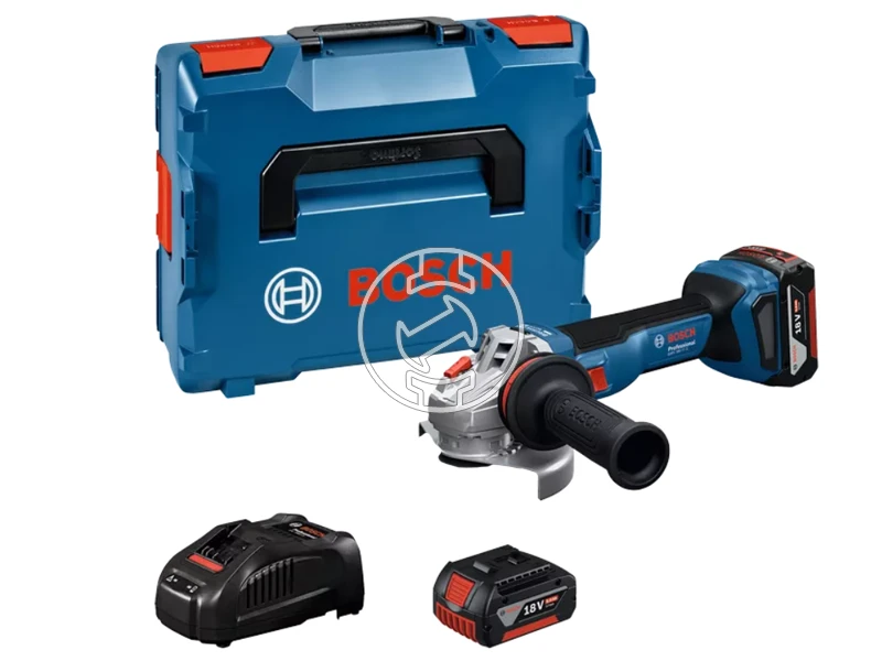 Bosch GWS 18V-11 S akkus sarokcsiszoló 2x5Ah, GAL 1880, L-Boxx