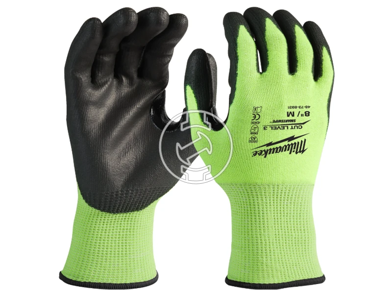 Hi-Vis Vágásbiztos kesztyű 3/C  - S/7 - 12 pár