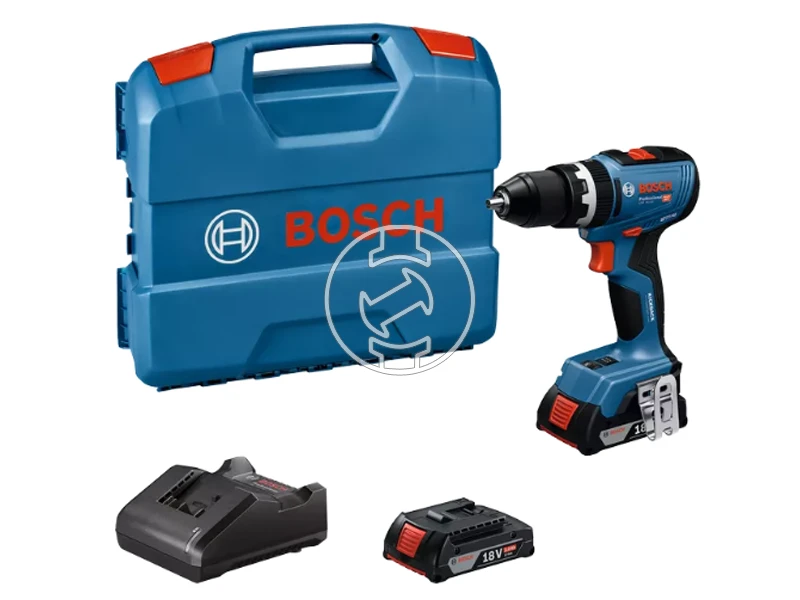 Bosch GSB 18V-65 akkus ütvefúró-csavarozó 2x2Ah, GAL 18V-20, L-Case