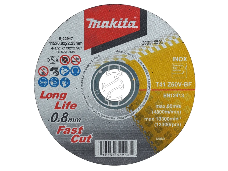 Makita Inox vágókorong 115x0,8 mm 12 db