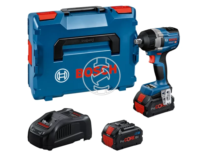 Bosch GDS 18V-750 C akkus ütvecsavarozó 2x8Ah, GAL 1880 CV, BT, L-Boxx
