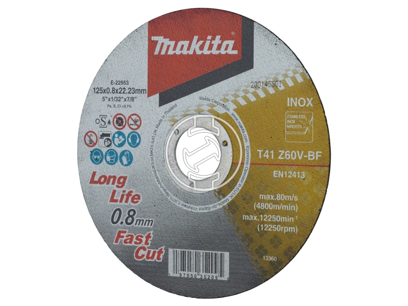 Makita Inox vágókorong 125x0,8 mm 12 db