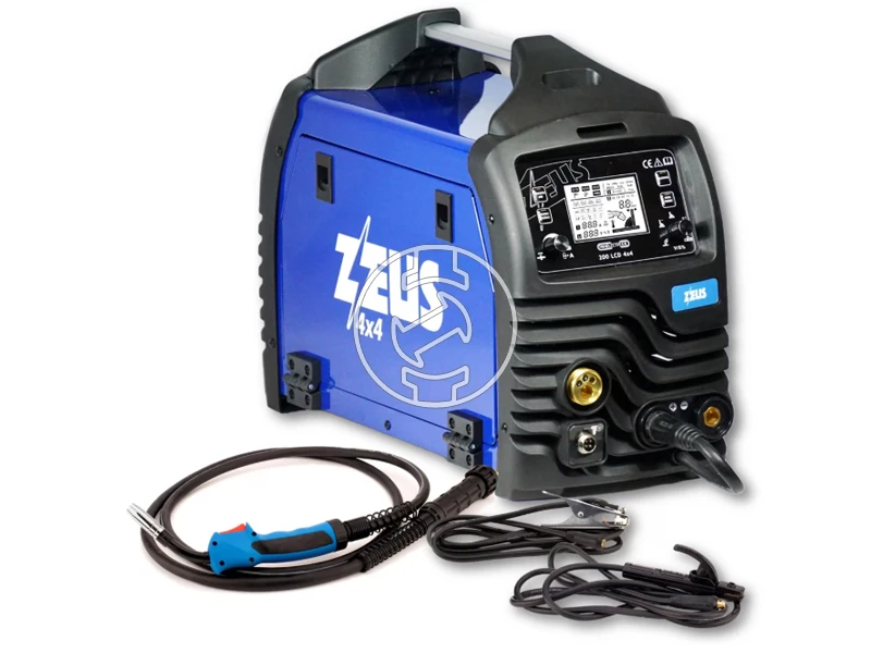 Panelectrode ZEUS 200 LCD-SYN (4x4) fogyóelektródás védőgázas inverteres hegesztő