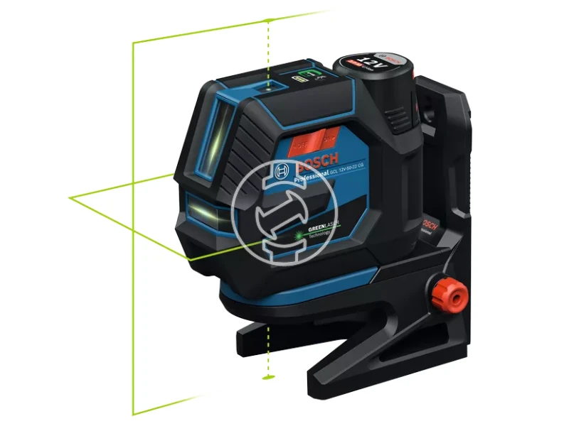 Bosch GCL 12V-50-22 CG pont- és vonallézer RM20 + AA1 + 4x1.5V LR6 AA + BT 150