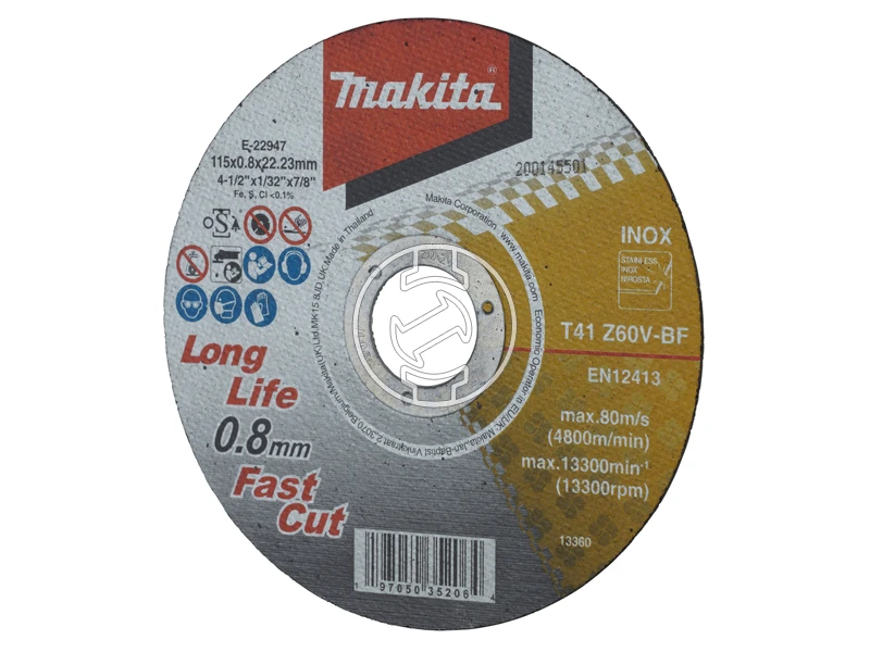 Makita Inox vágókorong 115x0,8 mm 12 db