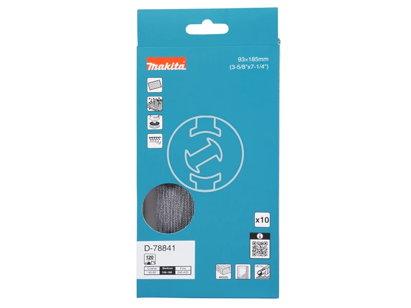 Makita tépőzáras csiszolóháló rezgőcsiszolóhoz 93x185mm A120 10db