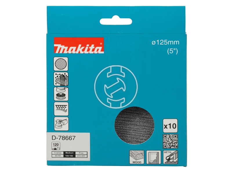 Makita tépőzáras csiszolóháló rezgőcsiszolóhoz D 125mm A120 10db