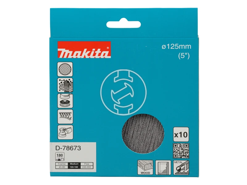 Makita tépőzáras csiszolóháló rezgőcsiszolóhoz D 125mm A180 10db