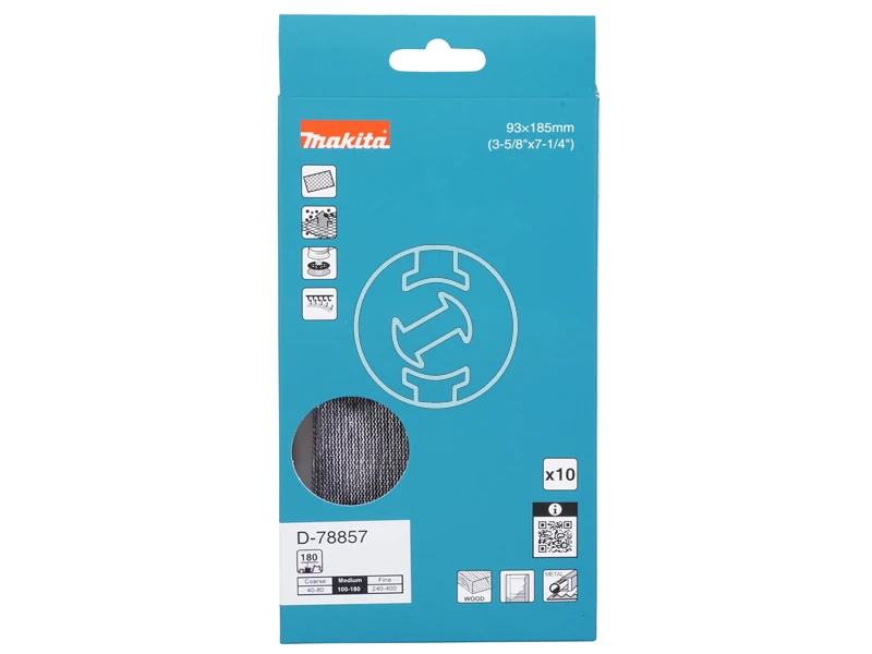 Makita tépőzáras csiszolóháló rezgőcsiszolóhoz 93x185mm A180 10db