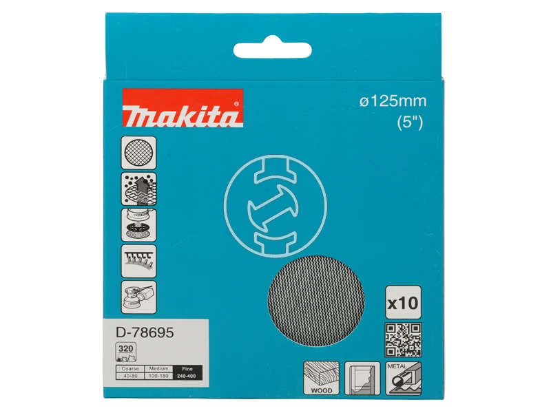 Makita tépőzáras csiszolóháló rezgőcsiszolóhoz D 320mm A80 10db