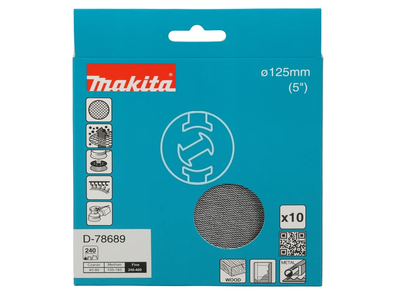Makita tépőzáras csiszolóháló rezgőcsiszolóhoz D 125mm A240 10db