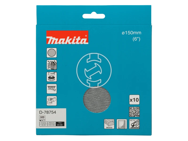Makita tépőzáras csiszolóháló rezgőcsiszolóhoz D 150mm A320 10db